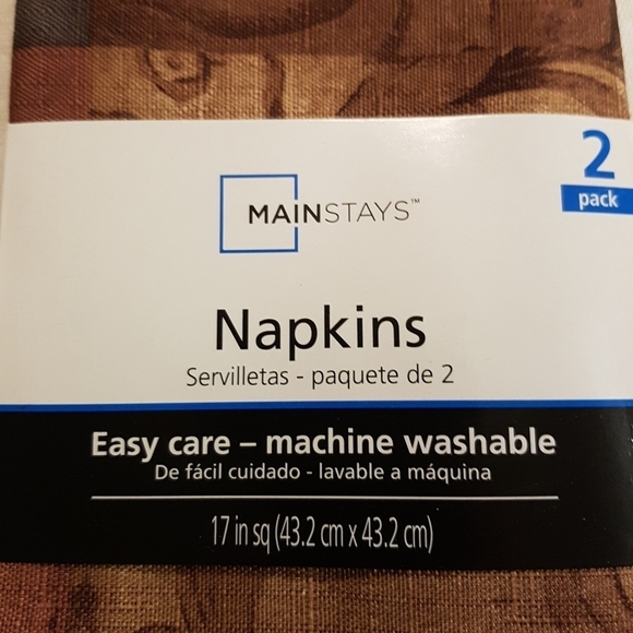 Napkin set 2 pack of Mainstays cloth napkins - Picture 2 of 3